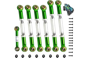 XZSNLYZ (2025 Upgrade) 78-108mm Stainless Steel Turnbuckles/Camber Link for 1/10 Traxxas 4X4/2WD Slash/Rustler/Stampede/Hoss,Bandit/VXL,RC Car Hops Up Parts(Green)