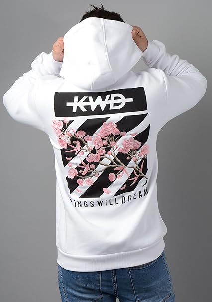 kwd white and gold hoodie