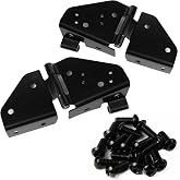 Windshield Hinges Fits 1976-1983 Jeep CJ5, Black, Pair | Fits 1976-1983 Jeep CJ5, Fits 1976-1986 Jeep CJ7, Fits 1987-1995 Jeep Wrangler