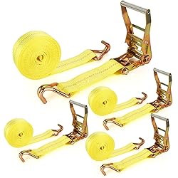 4 Pack 2 Inch Ratchet Straps Heavy Duty 20ft Tie