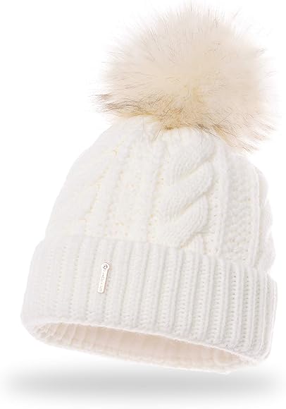 leather pom hat
