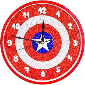 Llwei pentagrama bricolaje reloj de diamantes pintura kits, decoración