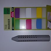 Sigel Extra-Strong Tab Markers – 60 Transparent Flags, 6 Colors For Organizing Files