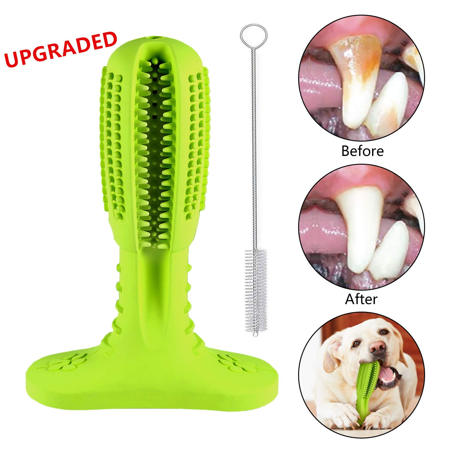 Cutiful Upgraded Version Dog Toothbrush Dog Chew Tooth