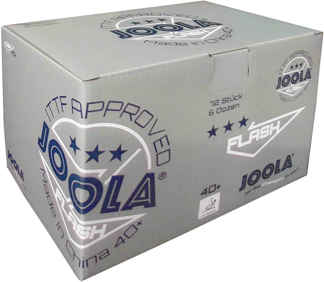 JOOLA Unisex Adult FLASH *** WHITE 40+ 72 Tt-balls - White - Image 3