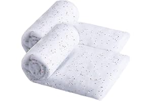 Christmas Snow Blanket 2PCS 30x40 inch Artificial Soft Snow Cover Artificial Snow Carpet Artificial Snow Roll Snow Scene Prop