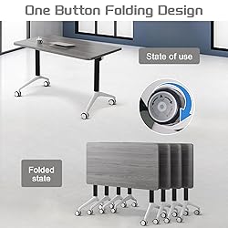 SOIUDNEB Conference Table,Wooden Folding Conference