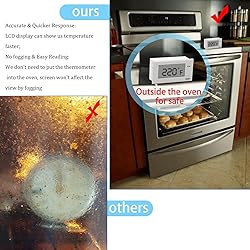 Digital Oven Thermometer with Probe Grill Meat