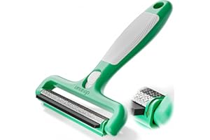 4-in-1 Pet Hair Remover & Lint Tool, Reusable Carpet Cleaner for Dog & Cat Fur - Safe for Couch, Clothes, Rugs & Car Mats - P