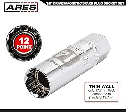 ARES 11015-3-Piece Magnetic Spark Plug Socket Set