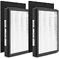 2-Pack IAF-H-100A True HEPA Idylis A Replacement Filter, Compatible with FAP-C01-A, Idylis Air Purifiers AC-2119, IAP-10-100, IAP-10-150, IAPC-40-140, Part # 1150096, 2 HEPA + 2 Carbon Pre-filters