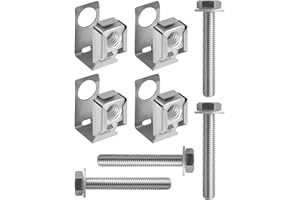 WMJNH Exhaust Manifold Flange Bolts U Nuts Fits for Dodge Dakota 2004-2010 Ram 1500 2500 3500 2011-2024 Wrangler 2007-2012, Exhaust Manifold Flange Hardware Kit Replace 03442 6036734AA 6036684AA, 4 Pcs