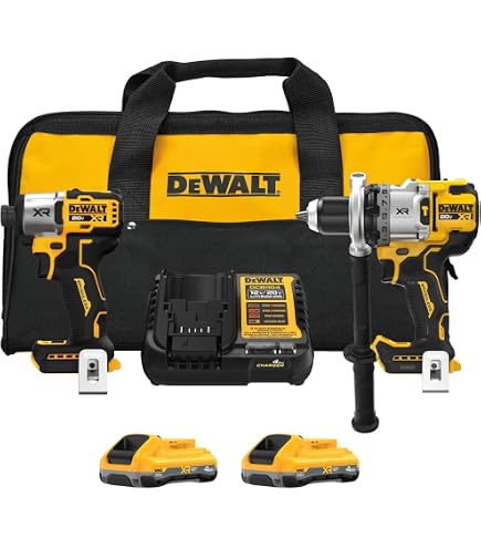 DEWALT 20V MAX Brushless Cordless Drill & Impact Driver Combo Kit – Compact, Lightweight, With 20-Piece Flex Torq Bit Set