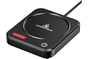 HouseSapp Coffee Mug Warmer for Desk – 3 Temperature Settings, LED Indicator, 4-Hour Auto Shut Off – Candle Warmer & Coffee C