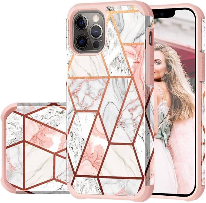 Geometric Blue Green Silver Marble Iphone 12 Pro Max Case Bags Purses Phone Cases Castillodecalatrava Org