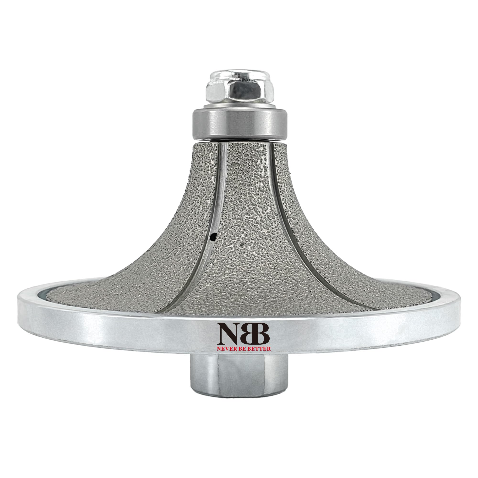 NBB Diamond Profile Wheel Diamond Router Bit Diamond Milling Drill chamfer Bit Grinding Wheel for Profiling Porcelain Tile Ceramic Granite Marble Stone Use on Angle Grinder (Half-Bullnose B40) — image 1