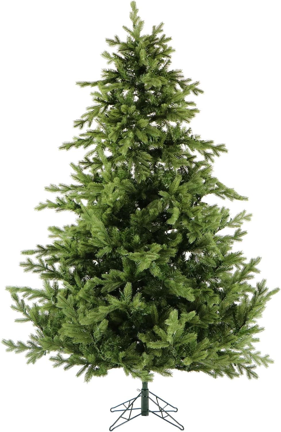 Trees - Fraser Hill Farm 7.5-Ft. Unlit Foxtail Pine Green Full Artificial Christmas Tree with Stand, Foldable Natural Shaped Christmas Tree with Realistic Foliage, Flame Retardant & Non-Allergenic PVC & PE