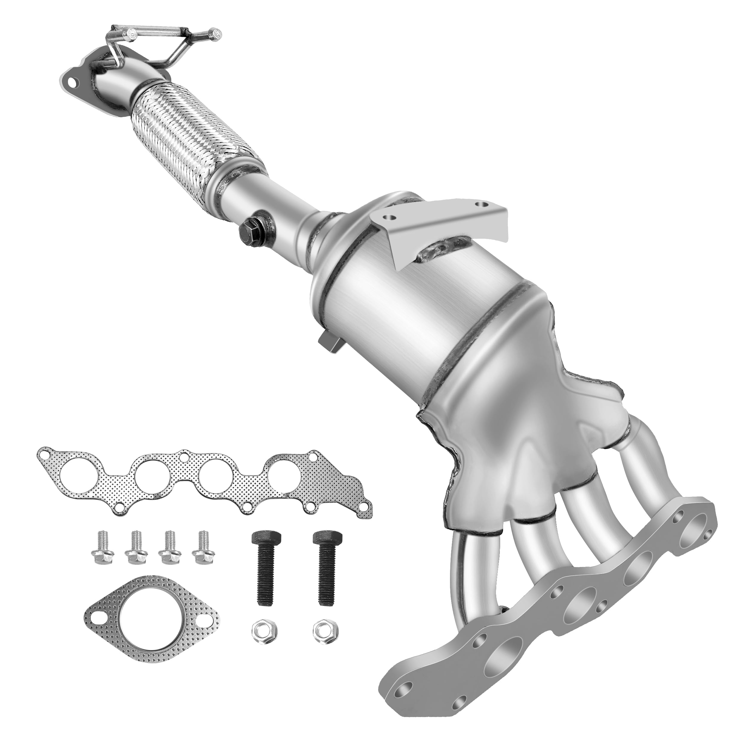 Photo 1 of [Front]FortunaFlow Catalytic Converter Compatible with Ford Transit Connect 2014-2018 2.5L,Replace 16934,641460,19628,674136,FV6Z5G232C(EPA Compliant+standard exhaust manifold)