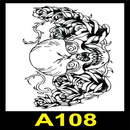 Tzxdbh Grande Fleur Bras Moitié Bras Autocollants De