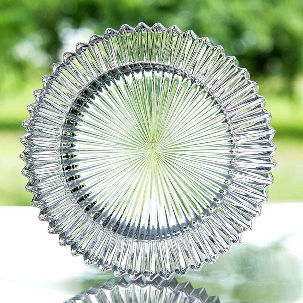 ZXPzZ Ashtray Transparent Round Creative Glass Ashtray Personality