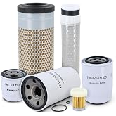 Maintenance Service Filter Kit Compatible with Mahindra 1626 HST L3 1.3L 1318CC 80.4CID Tractor Filters Kit Replaces# MAM0117 9806000001 10400511200 19690531100 19682581000 19642509000