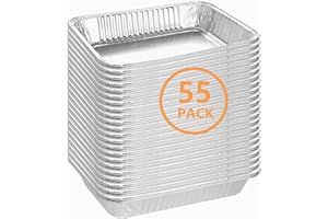 Firsgrill 55-Pack Professional Replacement for Weber 6415 8.5"X6"Gas Grill Drip Pans Catch Grease Liners