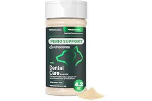 VetriScience Dental Care Powder, Perio Support Clinically Tested Dental Supplement for Small, Medium and Large Breed Dogs, Freshen Breath, Control Plaque and Tartar, Oral Health, 4.2 oz