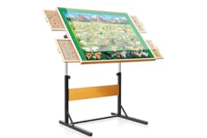 ALL4JIG 1500 Pieces Puzzle Table for Adults Gifts, Wooden Jigsaw Puzzle Table with 4 Drawers, Upgraded Stability & Optimized Lightweight Design, Puzzles for Adults
