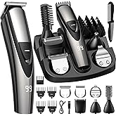 SHPAVVER Beard Trimmer for Men: Professional Barber Hair Clippers - 12-in-1 Cordless Grooming Kit - Waterproof Electric Razor with Turbo Speed & Precision - Valentines Day Gifts for Men Husband Father