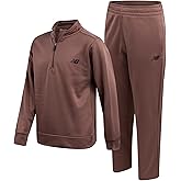 New Balance Boys Pants Set - 2 Piece Tech Fleece Boys Quarter Zip Pullover and Jogger Sweatpants with Pockets (Sizes: 8-16)