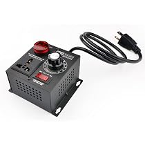 Azucyzi Premium AC Motor Speed Controller 120V - 4000W Variable Fan Speed Regulator With Rheostat Knob