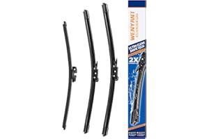 Wenyant 26"/22"/11" Windshield Wipers Compatible with Ford Explorer 2023-2011 Front and Rear Wiper Blades for My Car Original Equipment Automotive Replacement (Set of 3)
