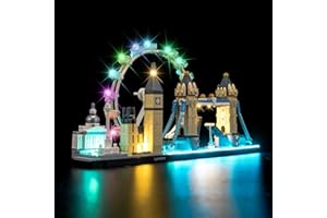 BRICKSHINING LED Lighting Compatible with Lego Architecture London Skyline 21034，Light Kit Compatible with Lego 21034, NOT Included The Model Set - JUST Lights