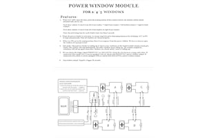 12V Universal Auto Power Window Control Window Open Closer Module for 4 Door Cars