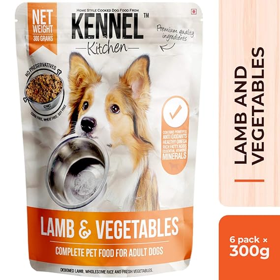 Kennel Kitchen Dog Food, Lamb and Vegetables, 300 g (Pack of 6) Amazon