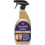 Granite Gold Polish Spray, Streak-Free Shine for Granite, Quartz, Marble, Travertine, Natural Stone Countertops, 24 Fl Oz (Pa