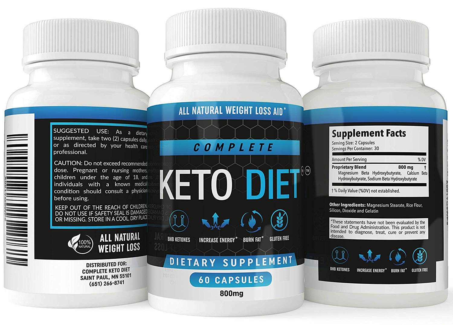 Keto Diet Pills Weight Loss Fat Burner Supplement for Men and Women