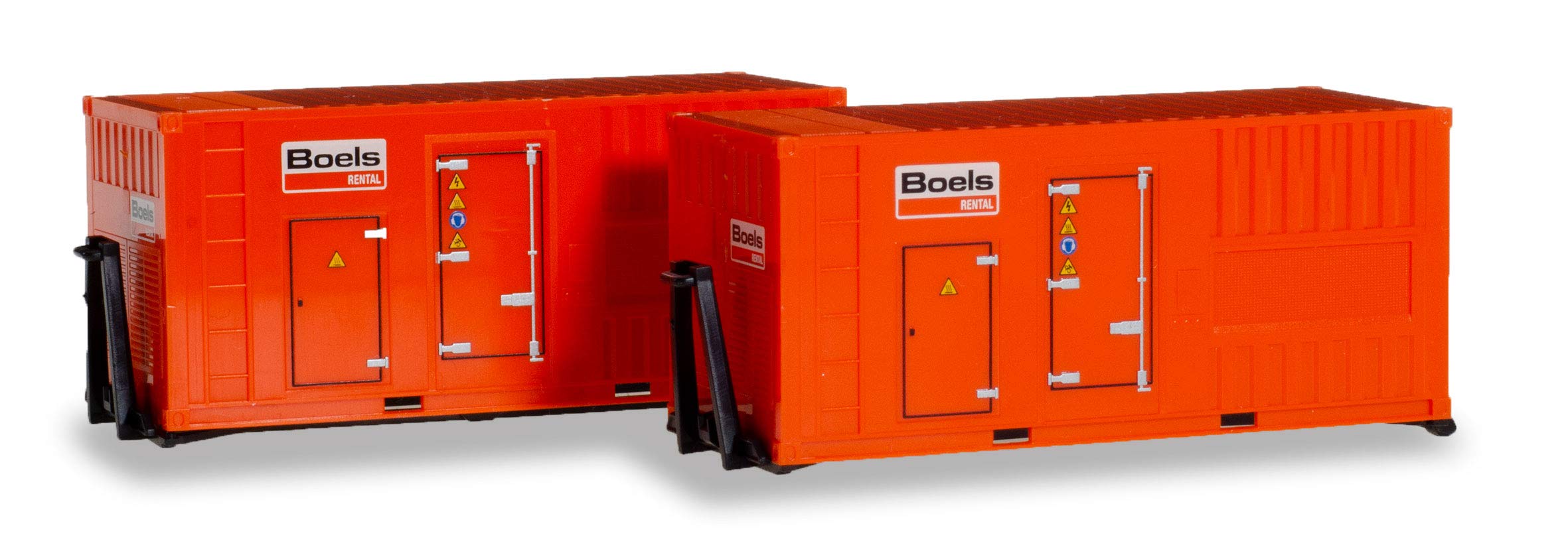 herpa Accessories 2 x 20 feet. Electricity generator Boels