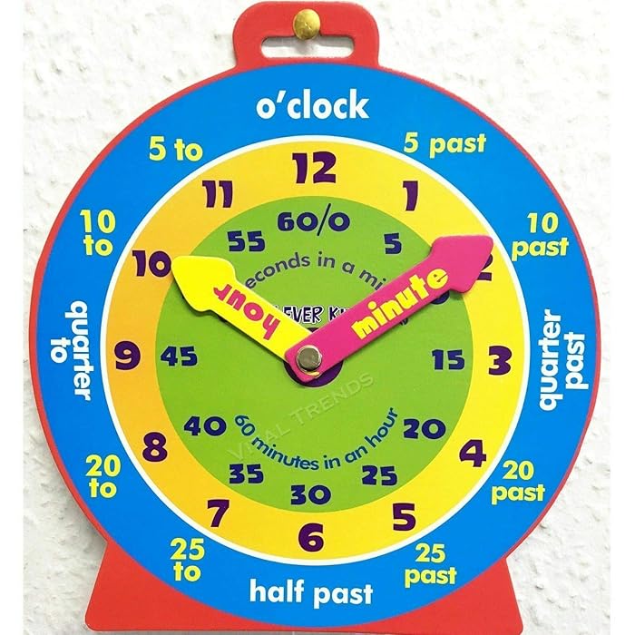 Buy Vitaltrends Children Teaching Clock Learning To Tell Time
