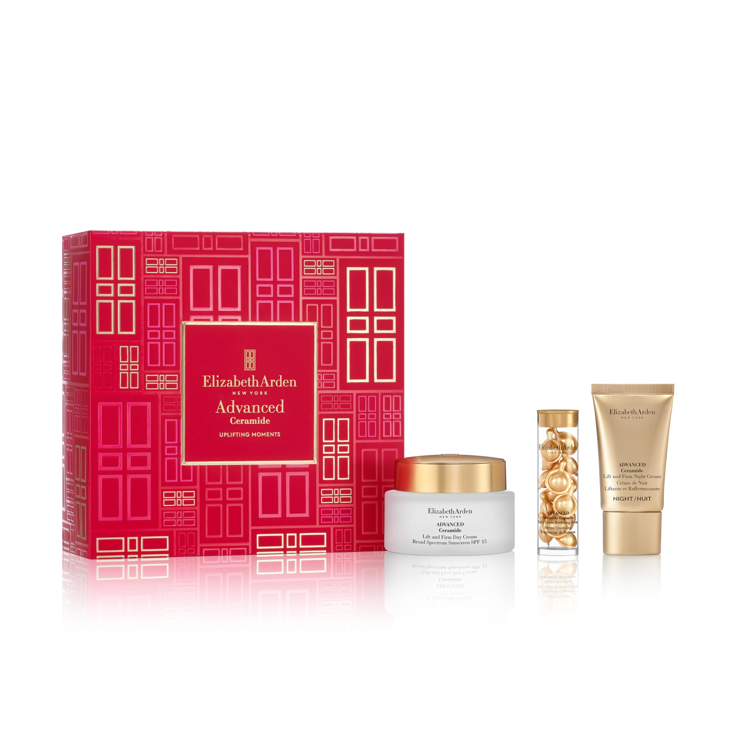 Elizabeth Arden UPLIFTING MOMENTS Advanced Ceramide Lift & Firm 3-Piece Gift Set, anti-aging, firming & lifting skincare, luxury gifting for women