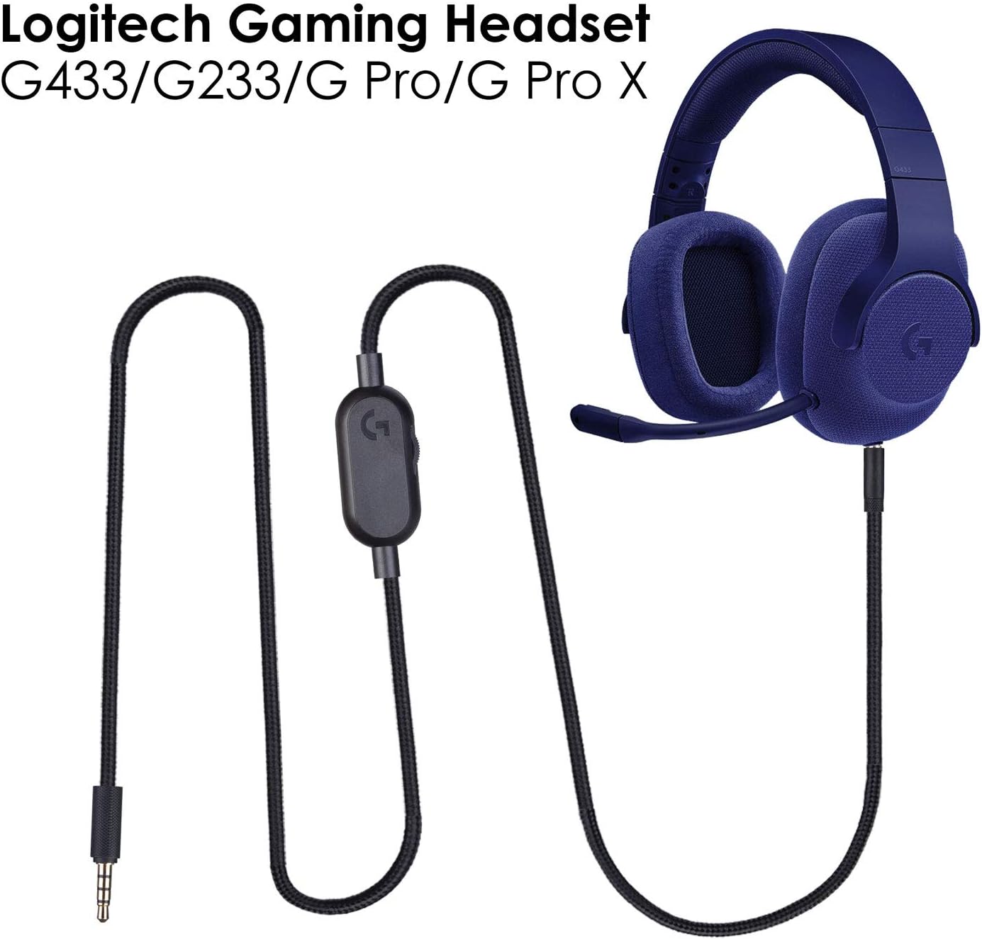 Cabo headset logitech Clearance