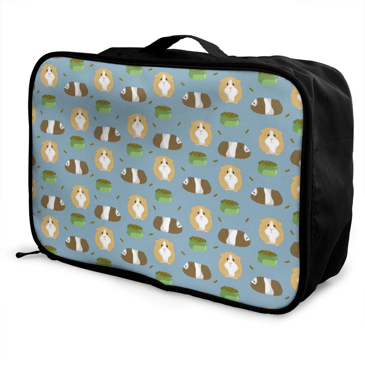 Lightweight Large Capacity Portable Luggage Bag Guinea Pig Print Travel