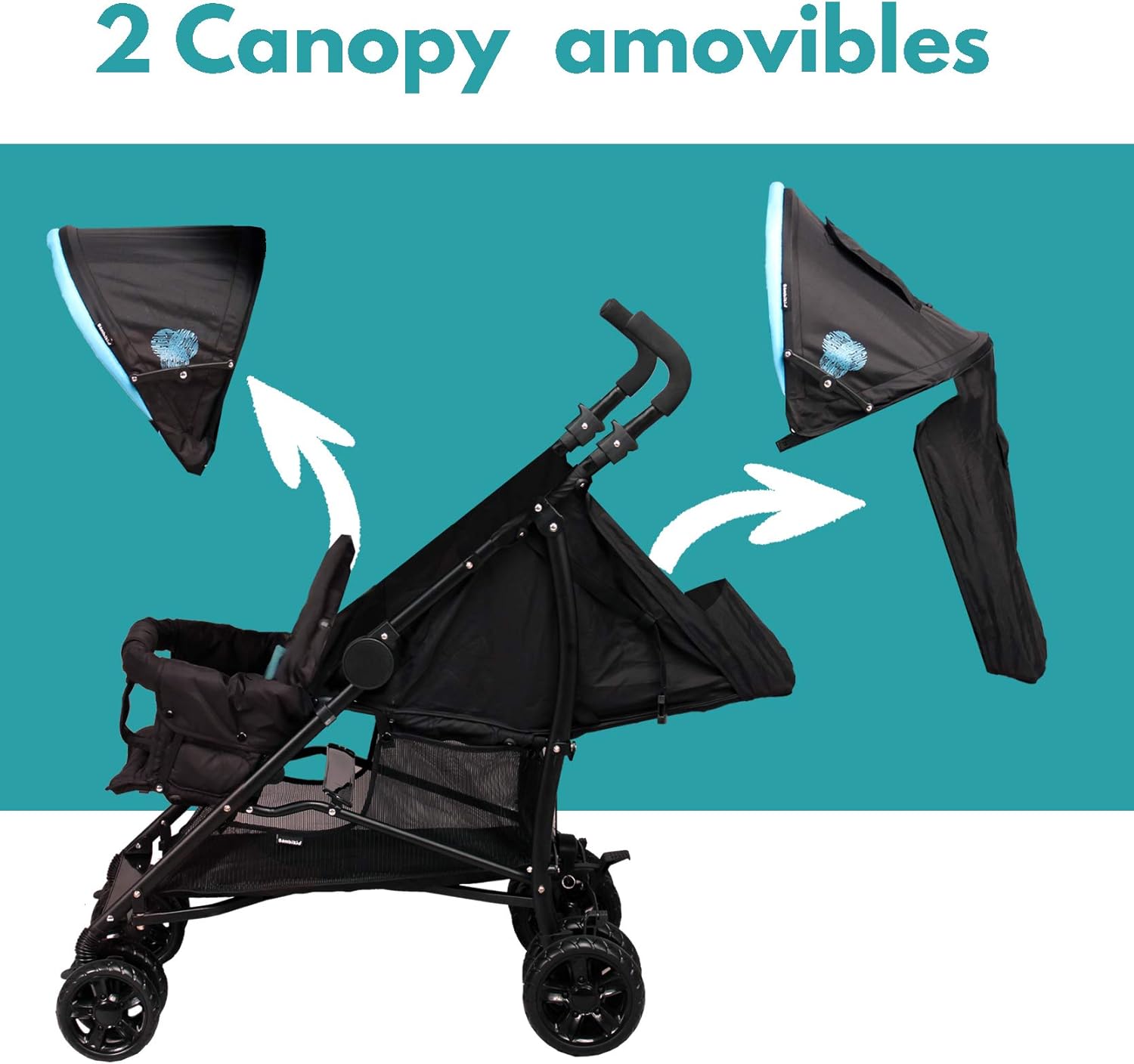 bambisol poussette double