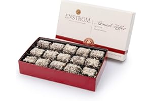 ENSTROM CANDIES Enstrom Dark Chocolate Almond Toffee Petites 15oz box | Bite-size | Gluten Free | Kosher Dairy | All Natural