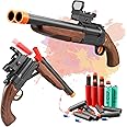 Kyliandi Soft Bullet Toy Gun Sniper Rifle with Scope Realistic Barrel Shell ejecting Foam Blaster Gun Dart Prop Backyard Outdoor Shooting Game for Boys Teens Adults Gifts Age 8-12 14 Years Old (Brown)