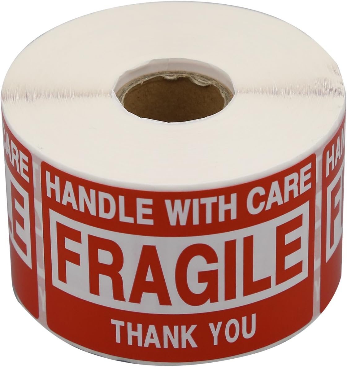 PacificMailer 1 Roll 2"x3" Fragile Stickers Handle with Care Warning Packing Shipping Label with Self Adhesive [500 Labels per Roll]