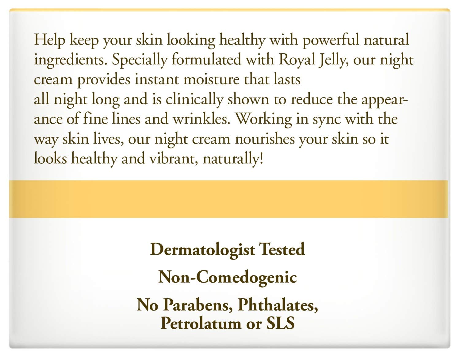 burt's bees nourishment night cream
