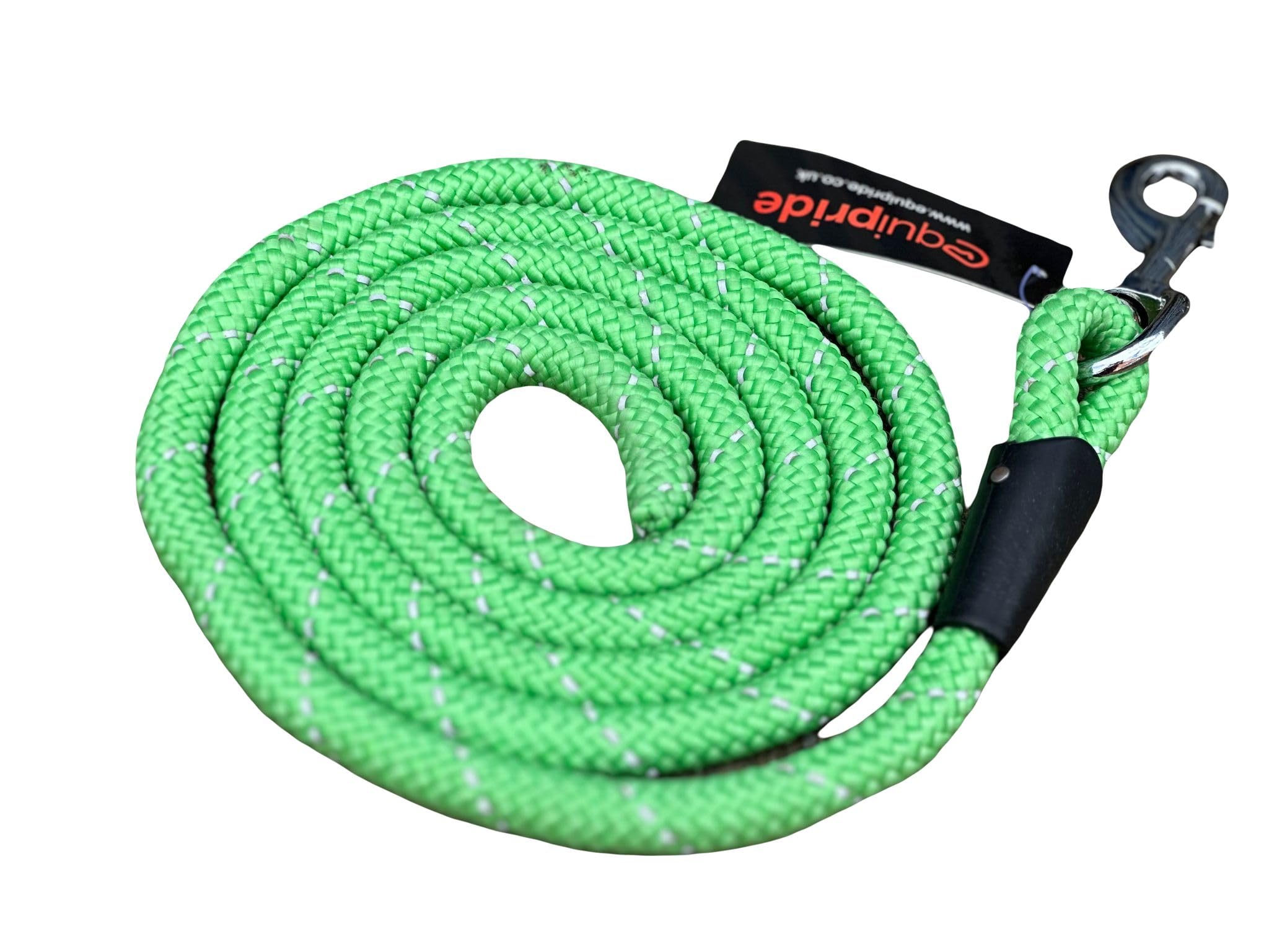 Horse lead rope for Headcollar Reflective Length 2 meters 7 Amazing Colours (Green)