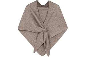 EXTREE Scarfs for Women Pashmina Silky Shawl Wrap for Evening Dressing Blanket Open Front Poncho Cape