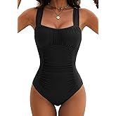 Zando Ruched Womens One Piece Swimsuit 2026 - Tummy Control Bathing Suits for Women Modest Slimming Swimsuits Full Coverage